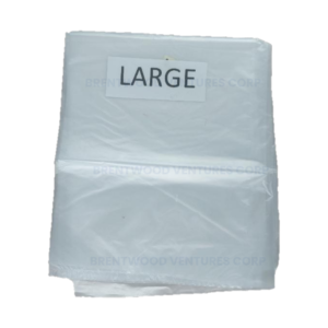 Flat Trash Bag Clear Large 100pcs