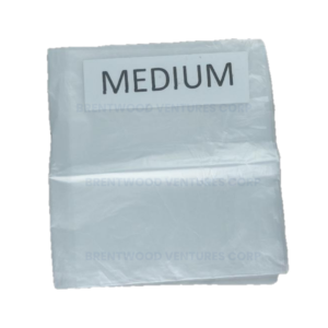 Flat Trash Bag Clear Medium 100pcs