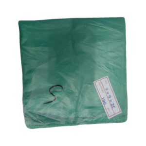 Flat Trash Bag Green S 100pcs