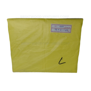 Flat Trash Bag Yellow L 100pcs