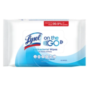 Lysol On The GO Antibacterial Wipes 50 wipes