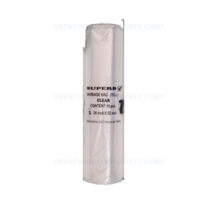 Roll Trash Bag Clear L 100pcs