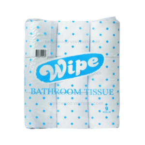 Wipe Bathroom Tissue 9 Rolls